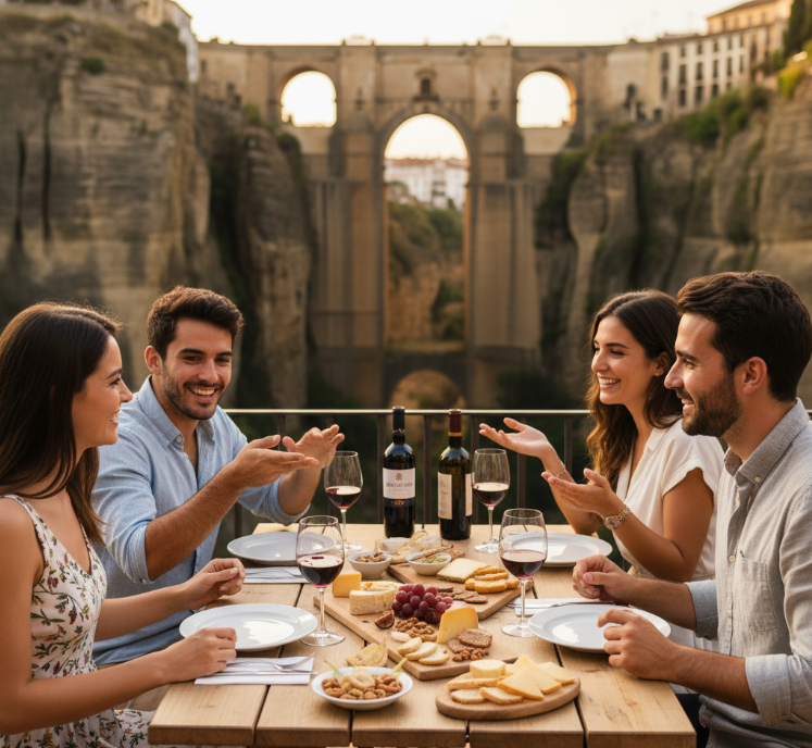 Cata de vinos en Ronda